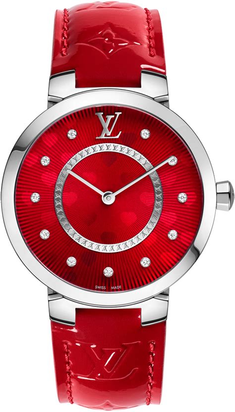 red Louis Vuitton Watches for Women 